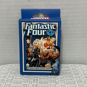 Marvel Fantastic Four Blue Playing Cards